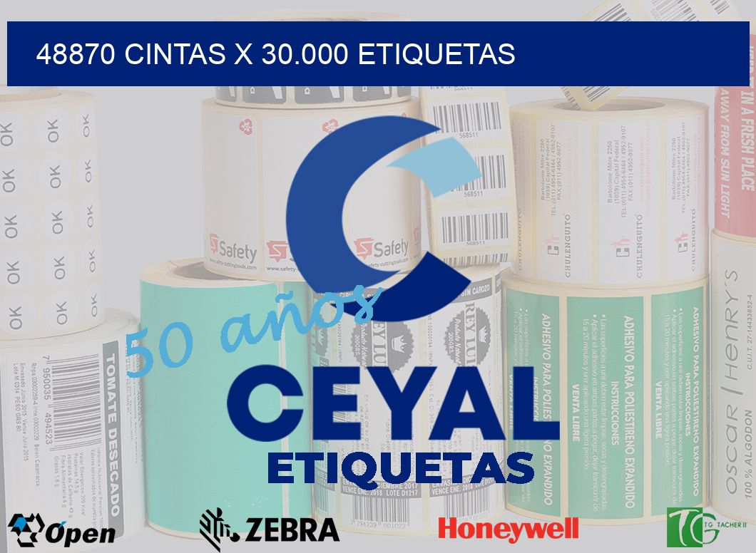 48870 cintas x 30.000 etiquetas