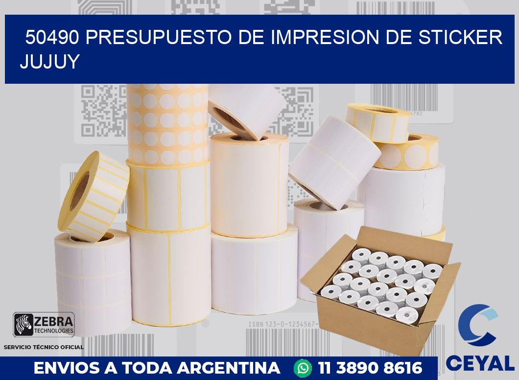 50490 PRESUPUESTO DE IMPRESION DE STICKER JUJUY
