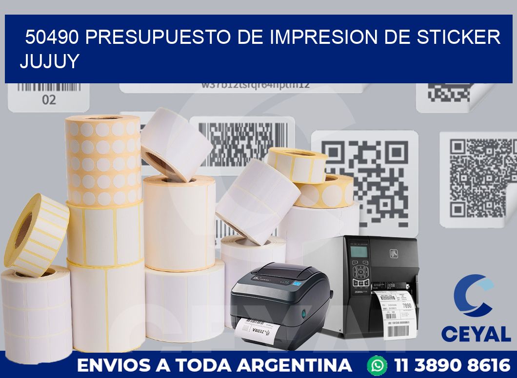 50490 PRESUPUESTO DE IMPRESION DE STICKER JUJUY