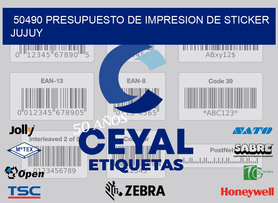 50490 PRESUPUESTO DE IMPRESION DE STICKER JUJUY