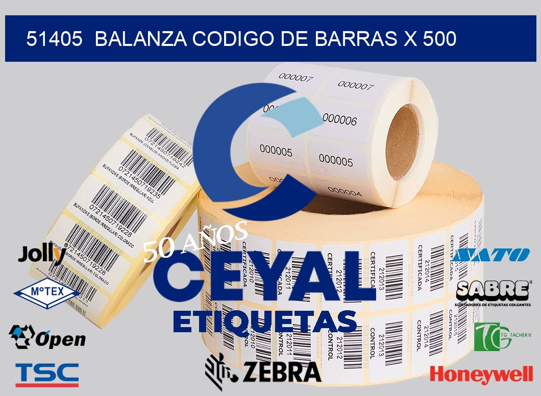 51405  balanza codigo de barras x 500