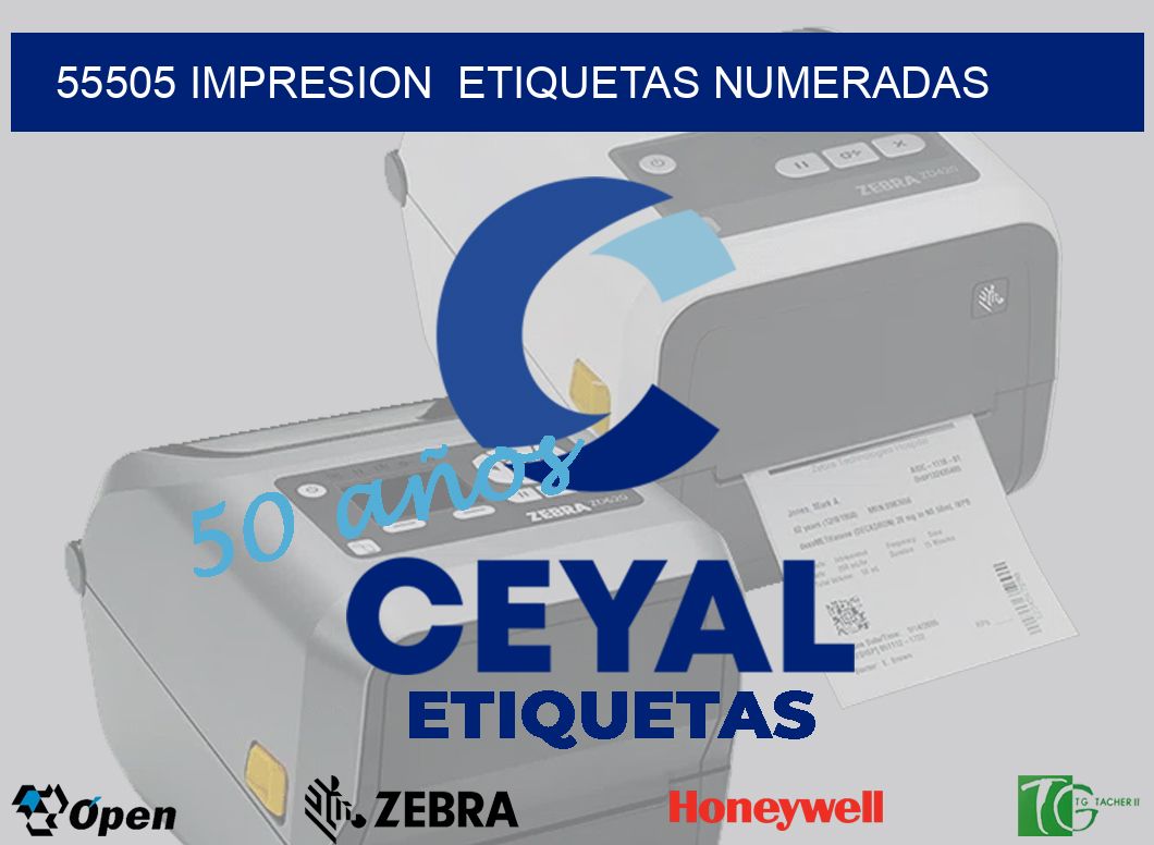 55505 impresion  etiquetas numeradas