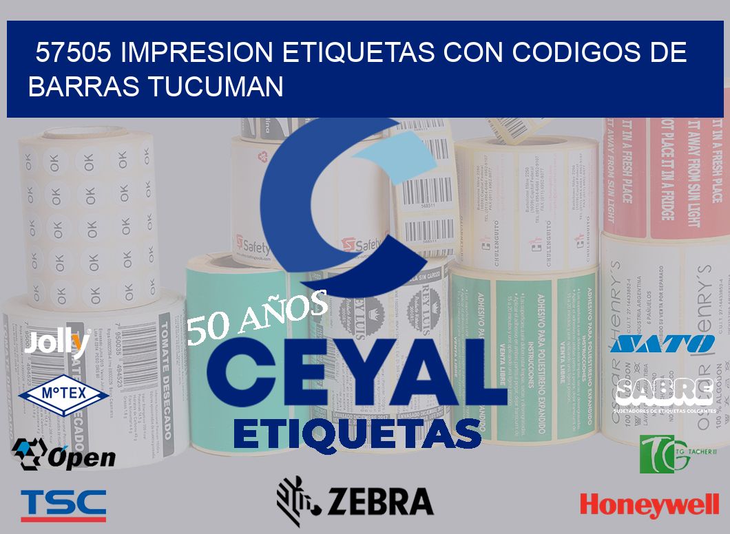57505 IMPRESION ETIQUETAS CON CODIGOS DE BARRAS TUCUMAN