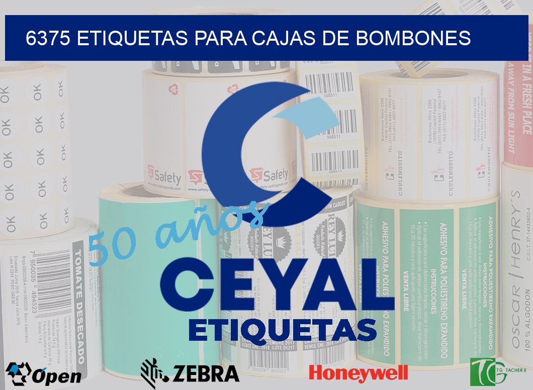 6375 ETIQUETAS PARA CAJAS DE BOMBONES