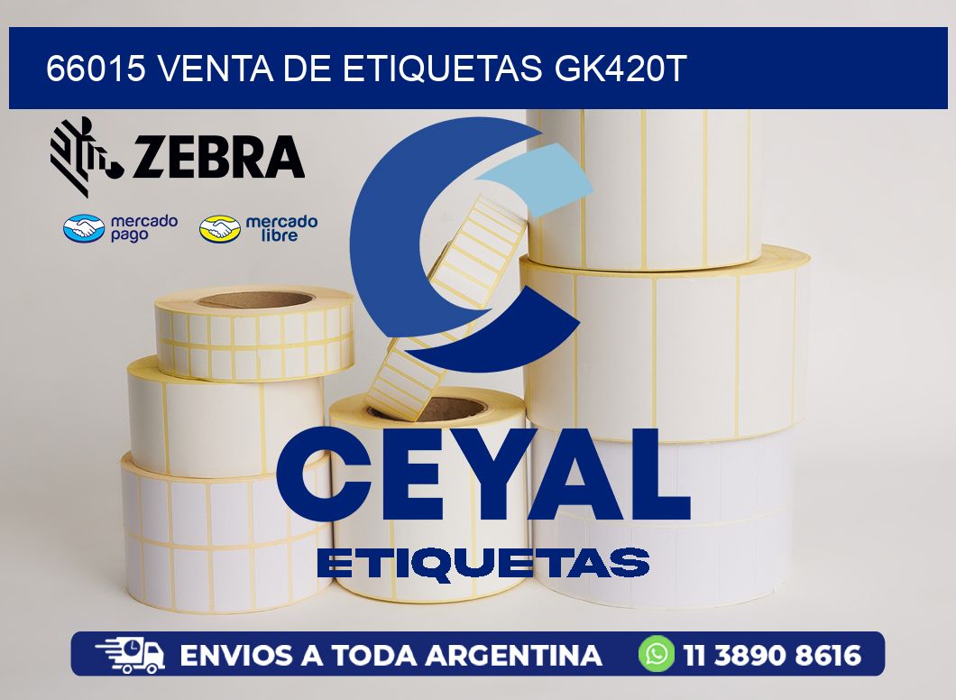 66015 VENTA DE ETIQUETAS GK420T