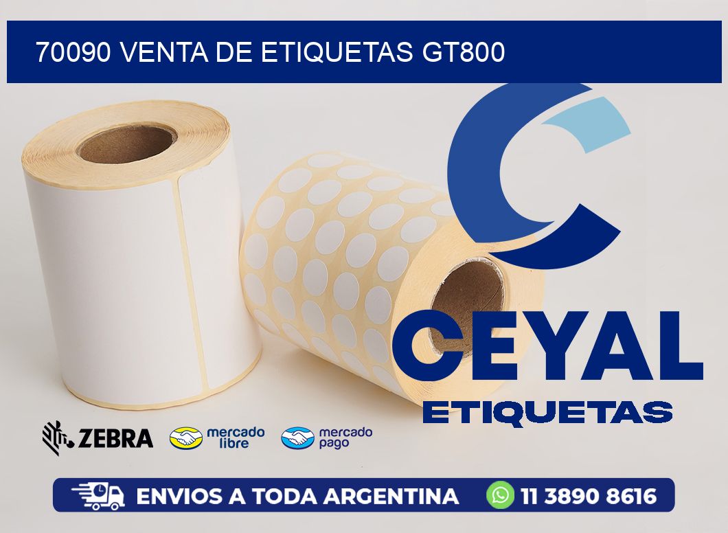 70090 VENTA DE ETIQUETAS GT800