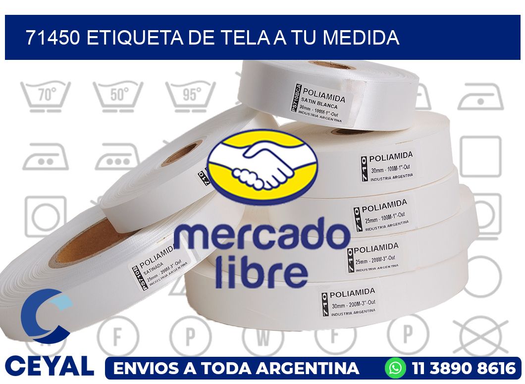 71450 ETIQUETA DE TELA A TU MEDIDA