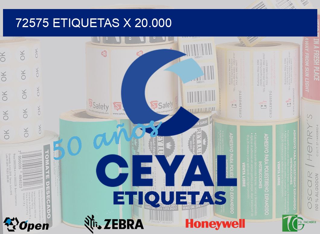 72575 Etiquetas x 20.000