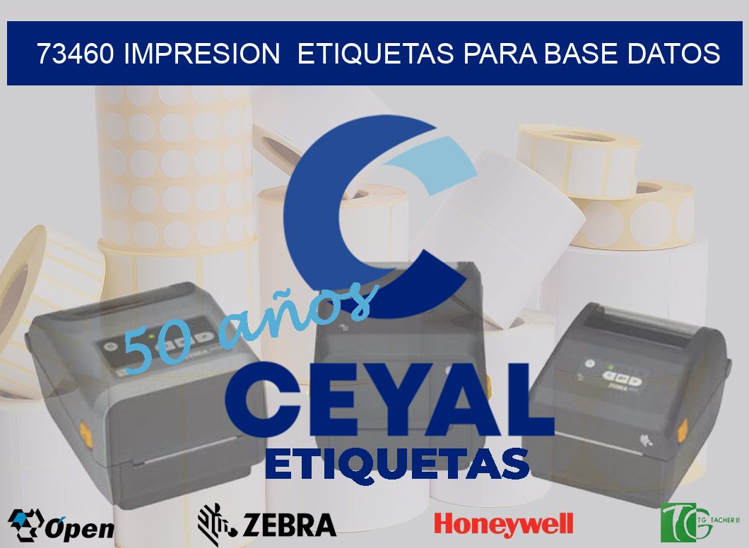 73460 impresion  etiquetas para base datos