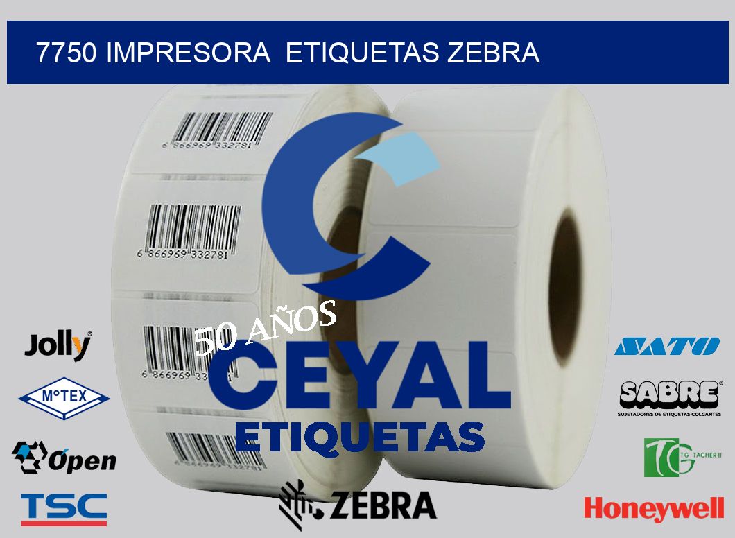 7750 impresora  etiquetas zebra