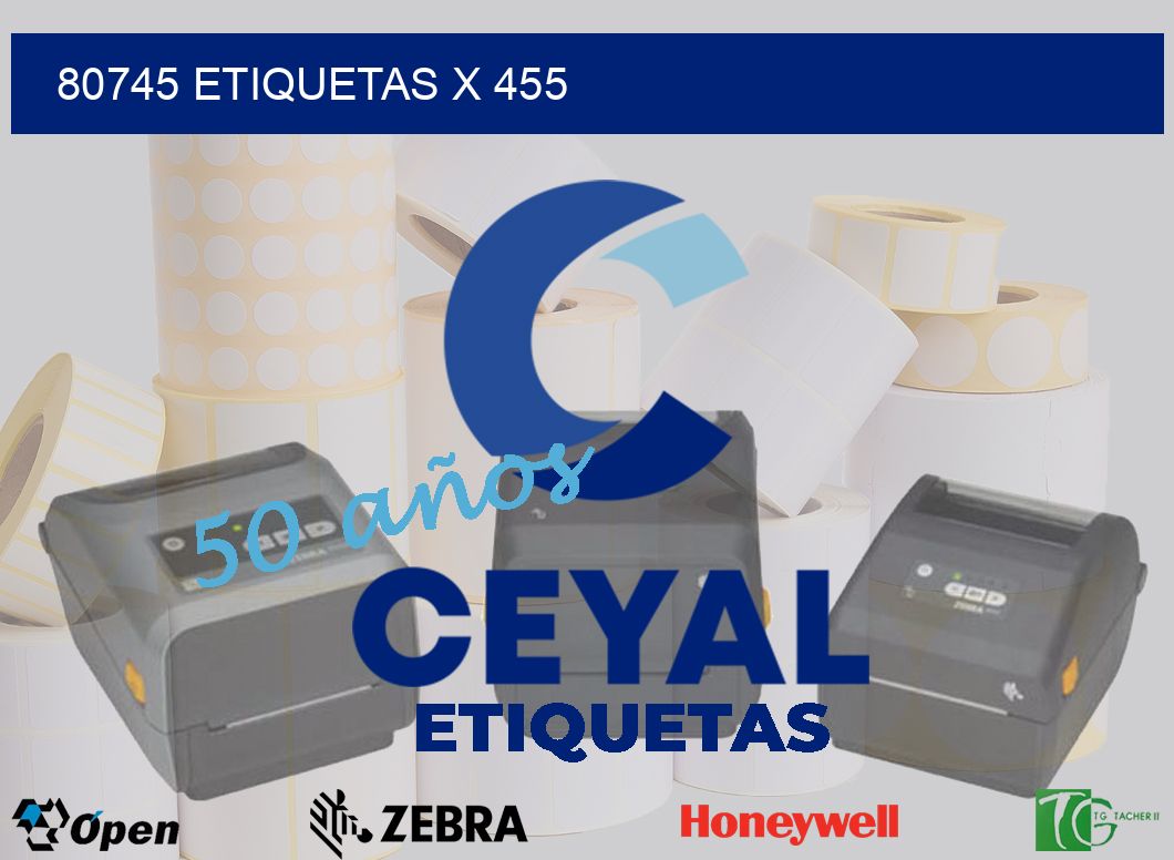 80745 Etiquetas x 455
