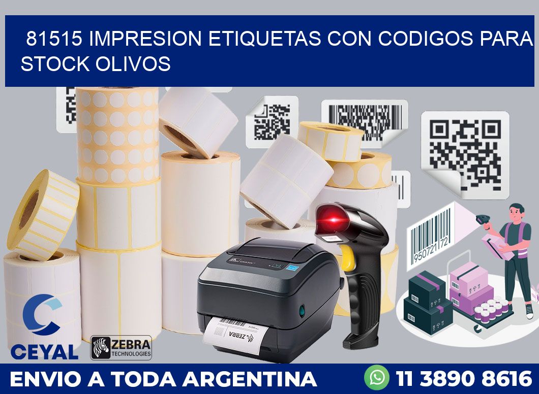 81515 IMPRESION ETIQUETAS CON CODIGOS PARA STOCK OLIVOS