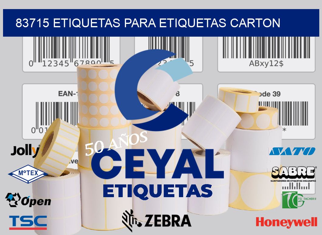 83715 ETIQUETAS PARA ETIQUETAS CARTON
