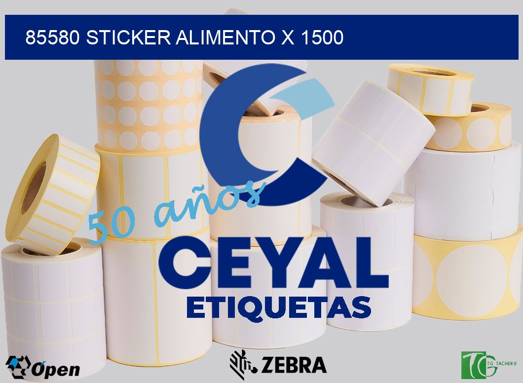 85580 sticker alimento x 1500