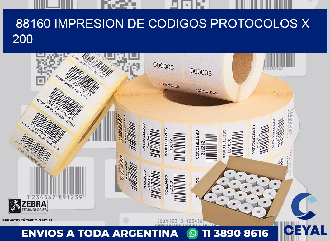88160 impresion de codigos protocolos x 200