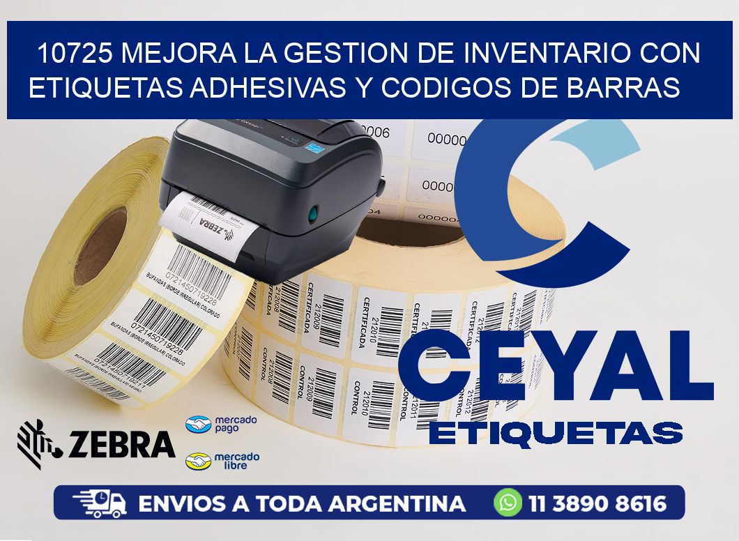 10725 MEJORA LA GESTION DE INVENTARIO CON ETIQUETAS ADHESIVAS Y CODIGOS DE BARRAS