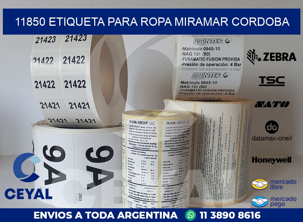 11850 ETIQUETA PARA ROPA MIRAMAR CORDOBA