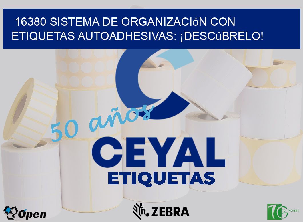 16380 Sistema de Organización con Etiquetas Autoadhesivas: ¡Descúbrelo!