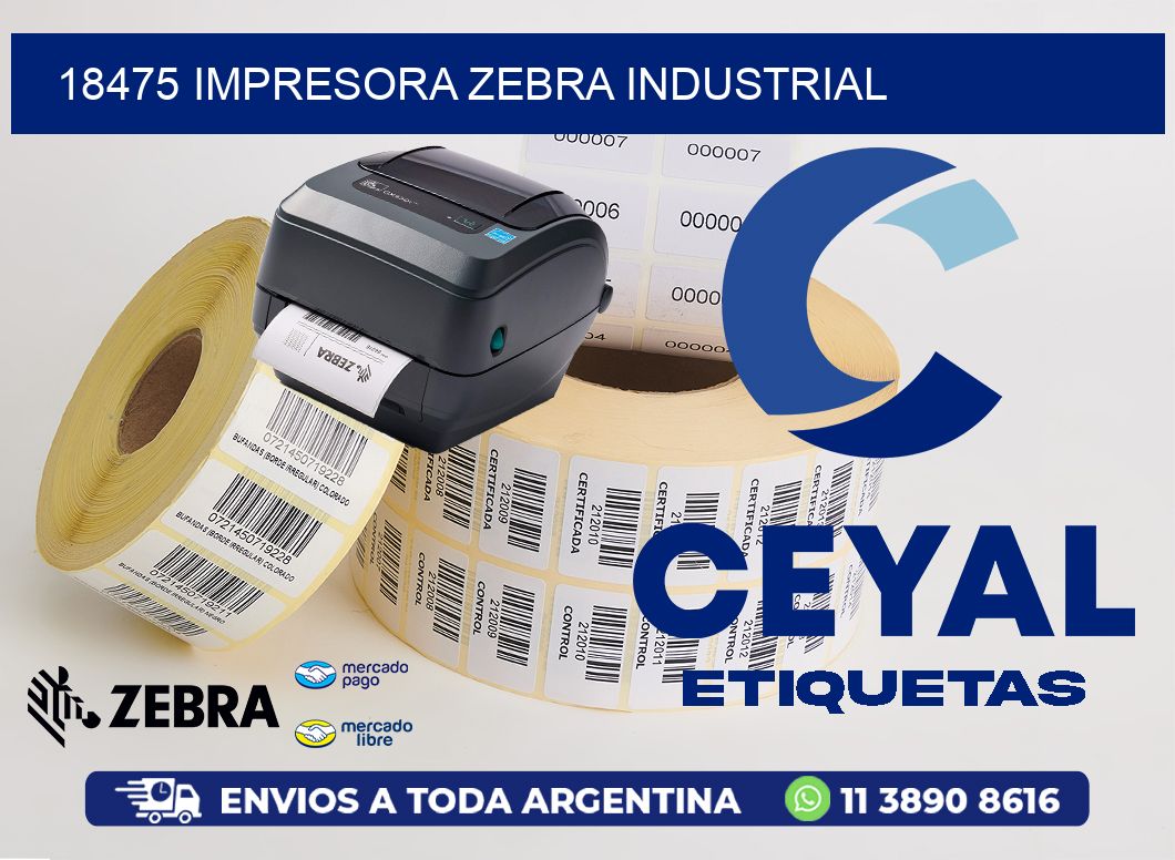 18475 IMPRESORA ZEBRA INDUSTRIAL