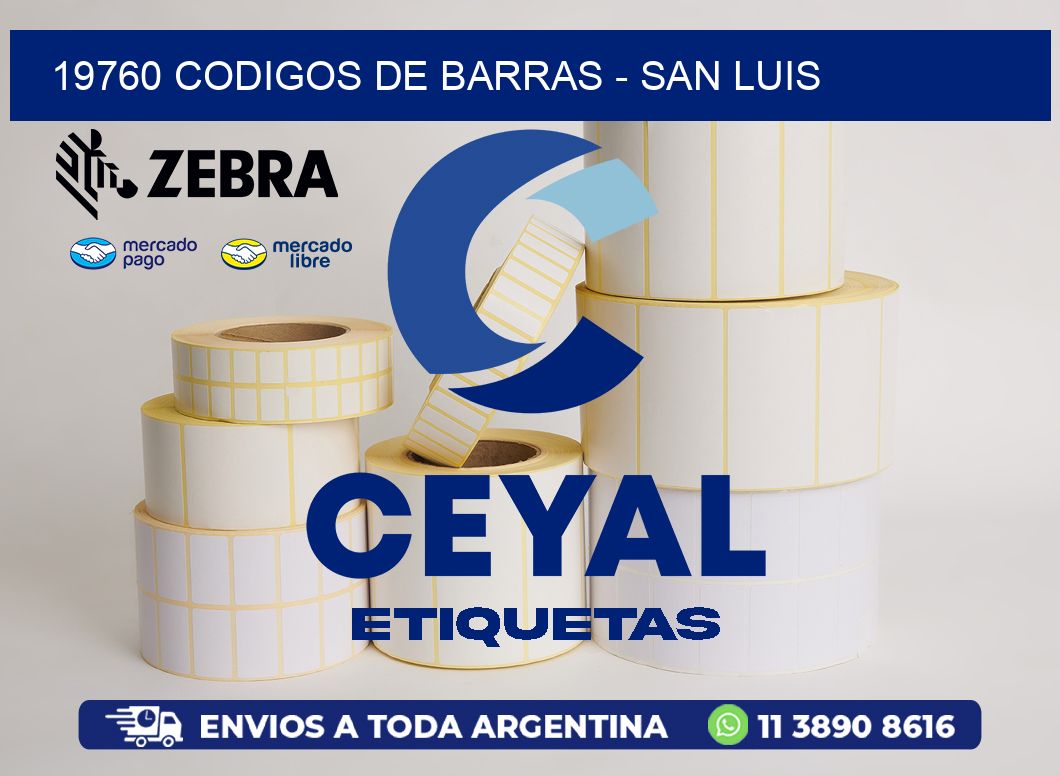 19760 CODIGOS DE BARRAS - SAN LUIS