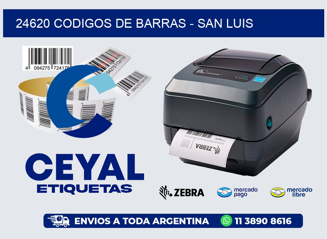 24620 CODIGOS DE BARRAS - SAN LUIS