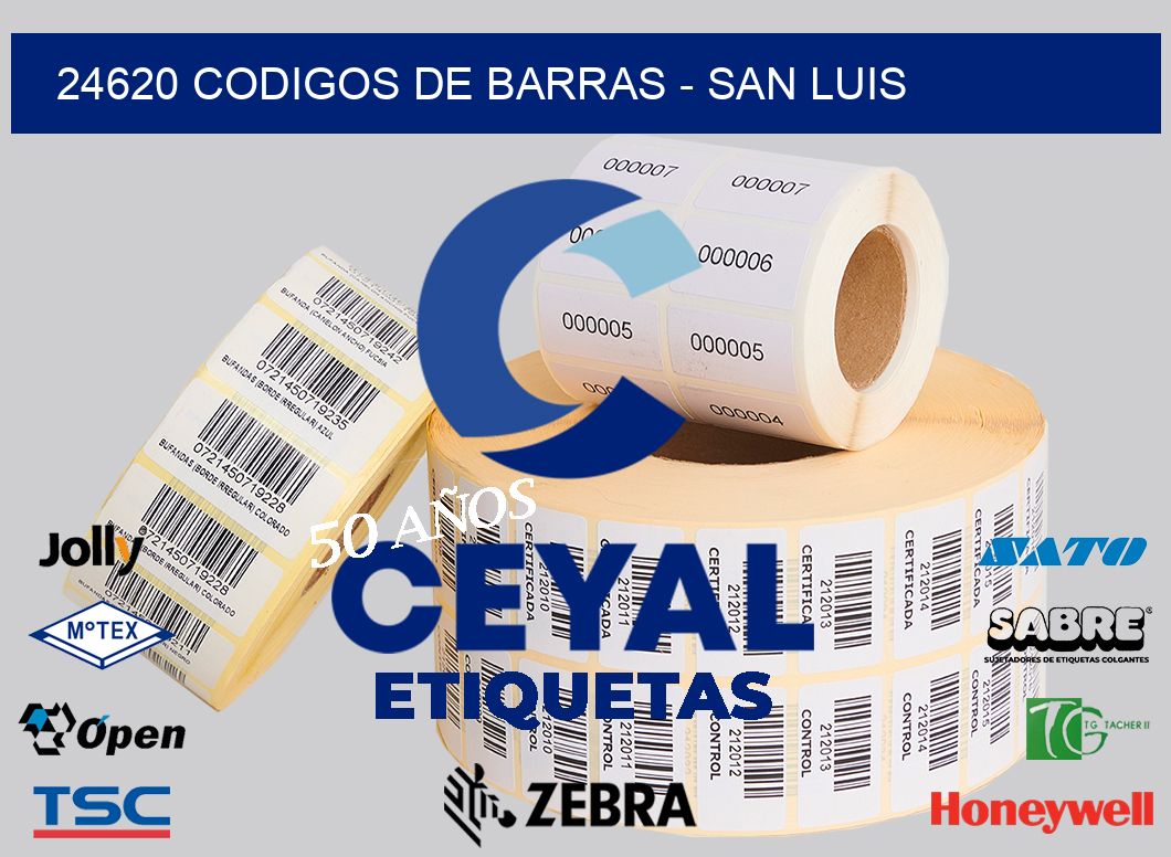 24620 CODIGOS DE BARRAS – SAN LUIS