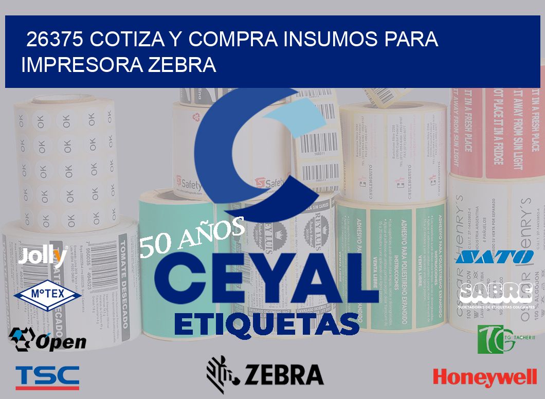 26375 COTIZA Y COMPRA INSUMOS PARA IMPRESORA ZEBRA