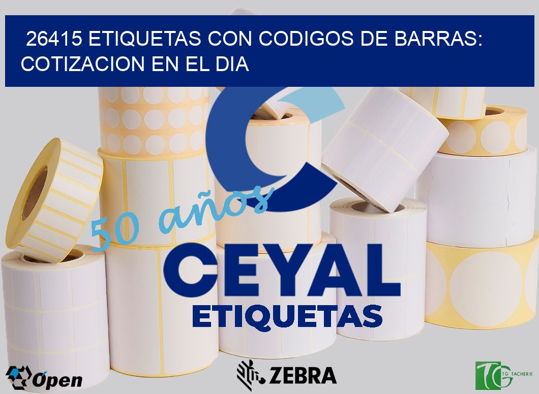 26415 ETIQUETAS CON CODIGOS DE BARRAS: COTIZACION EN EL DIA