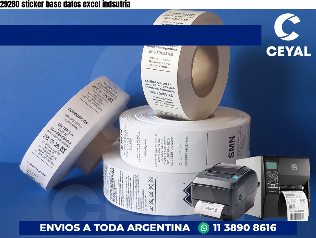 29280 sticker base datos excel indsutria