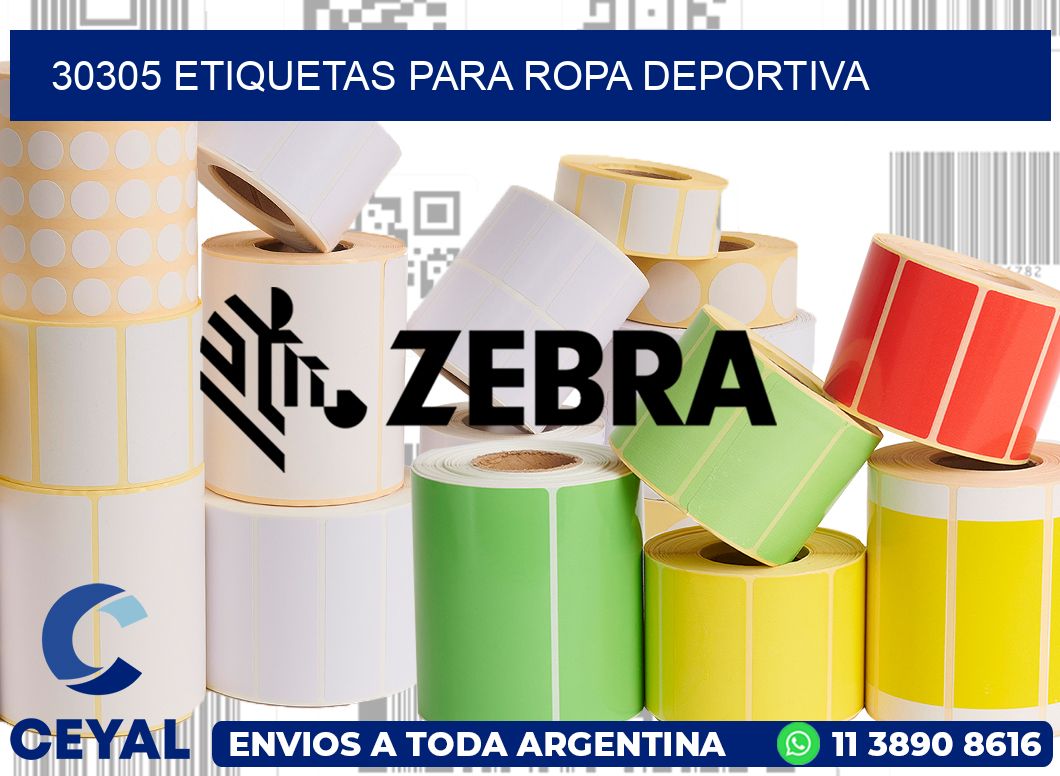 30305 ETIQUETAS PARA ROPA DEPORTIVA