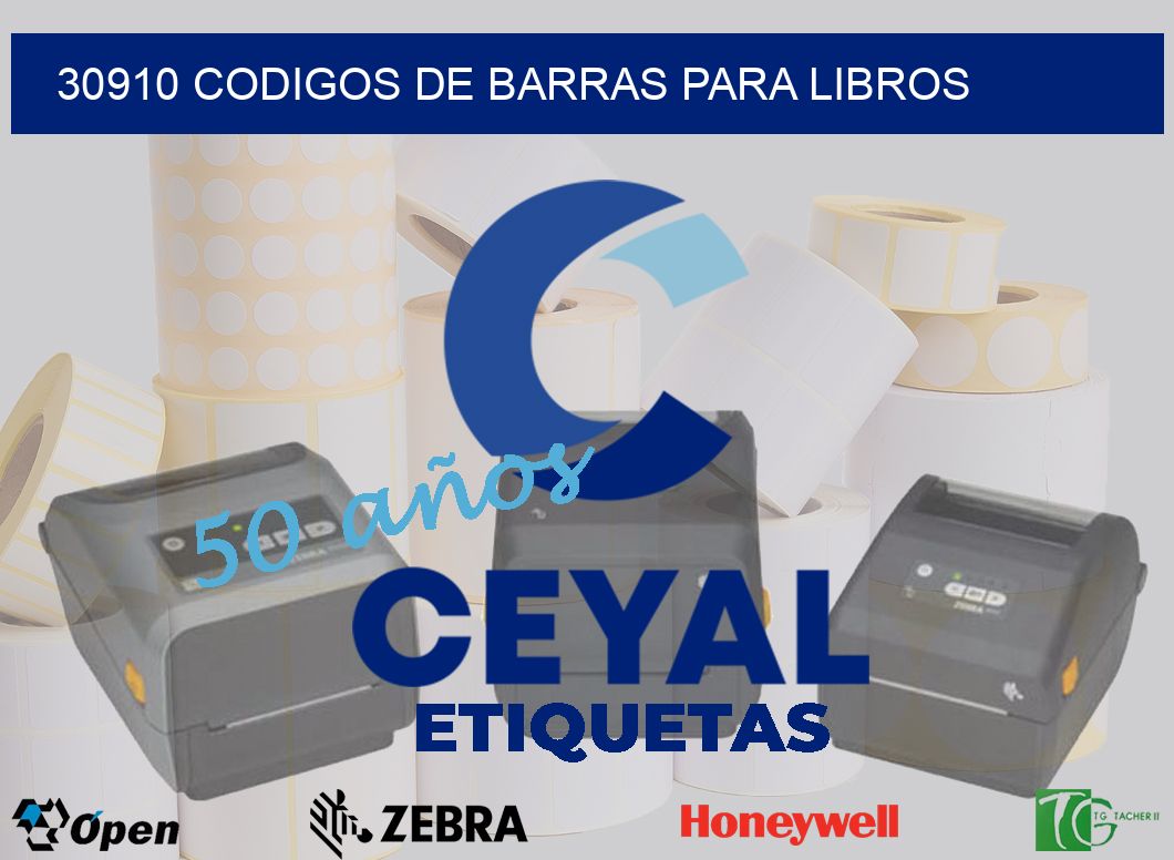 30910 CODIGOS DE BARRAS PARA LIBROS