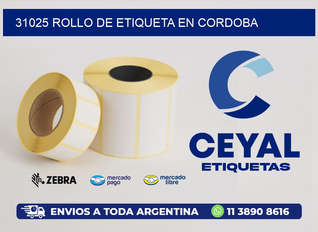 31025 ROLLO DE ETIQUETA EN CORDOBA