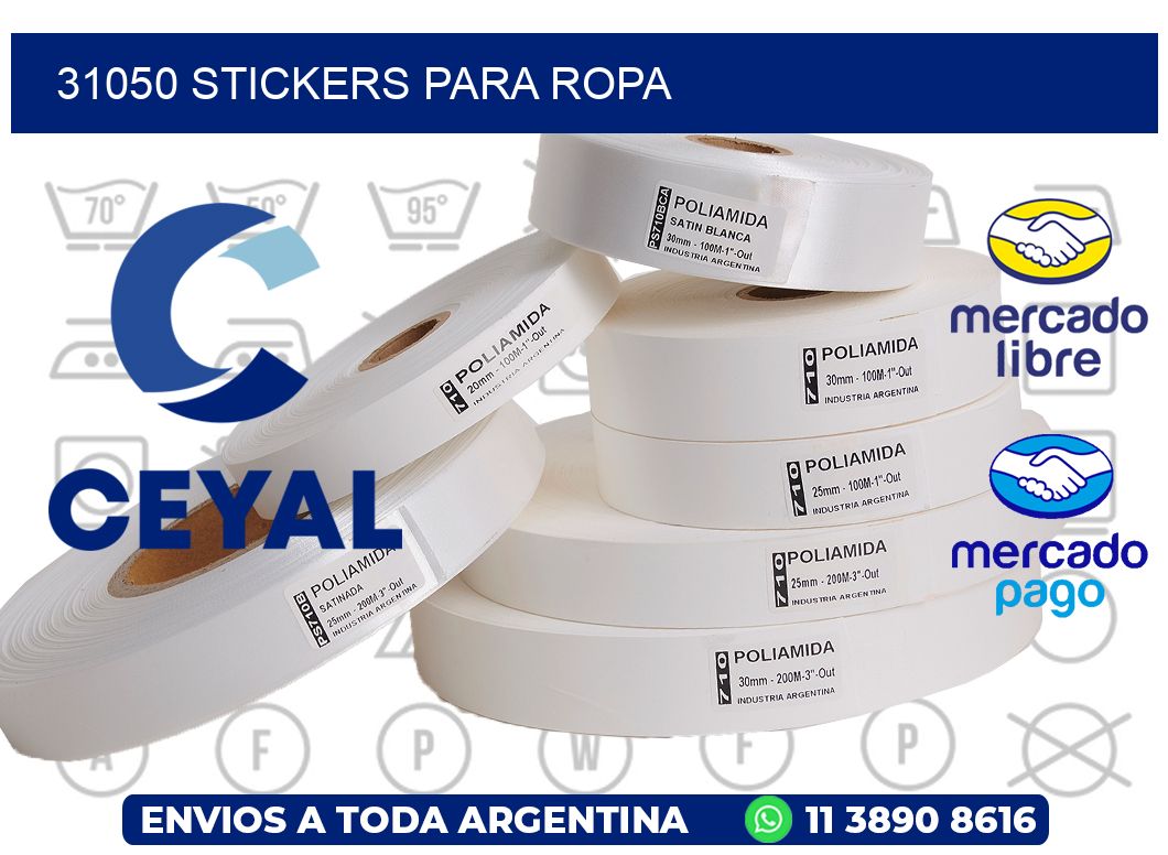 31050 STICKERS PARA ROPA