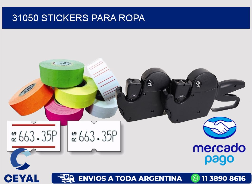 31050 STICKERS PARA ROPA