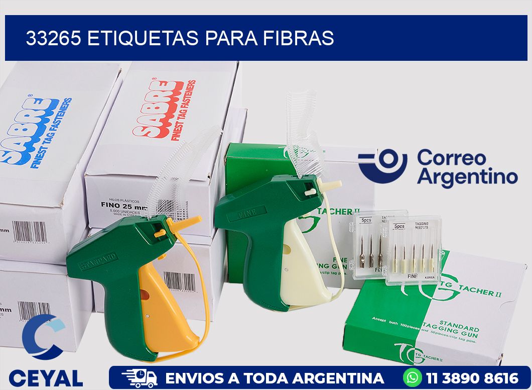 33265 ETIQUETAS PARA FIBRAS