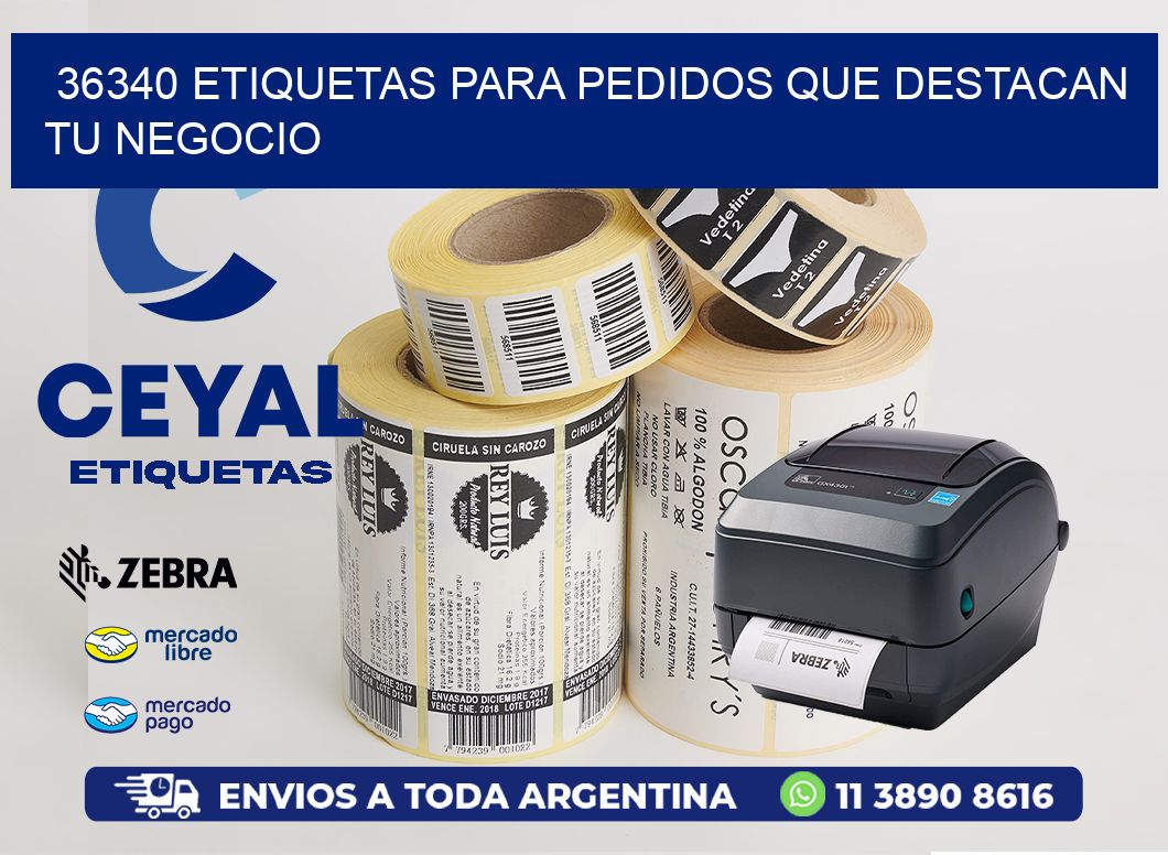 36340 ETIQUETAS PARA PEDIDOS QUE DESTACAN TU NEGOCIO