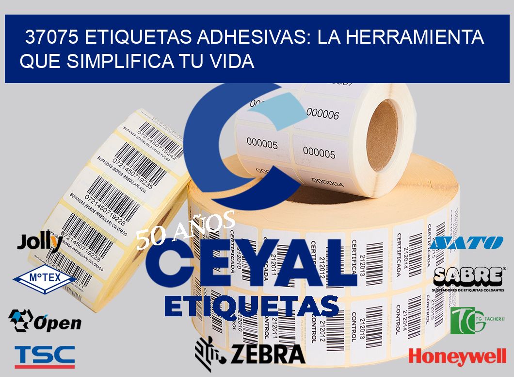 37075 Etiquetas Adhesivas: La Herramienta que Simplifica tu Vida
