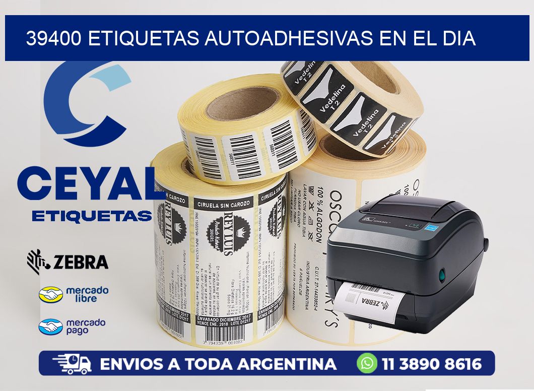 39400 ETIQUETAS AUTOADHESIVAS EN EL DIA