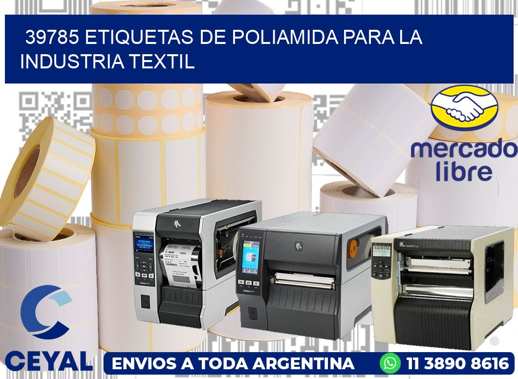 39785 ETIQUETAS DE POLIAMIDA PARA LA INDUSTRIA TEXTIL