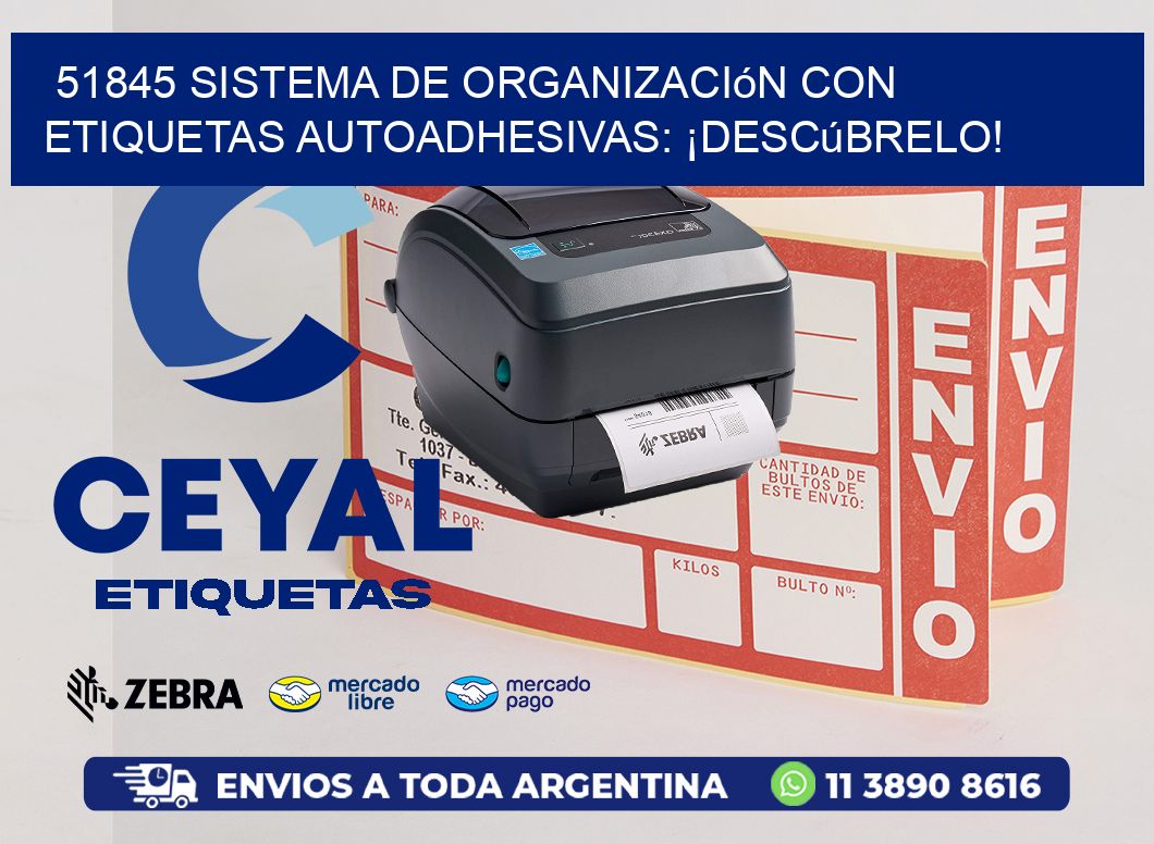 51845 Sistema de Organización con Etiquetas Autoadhesivas: ¡Descúbrelo!