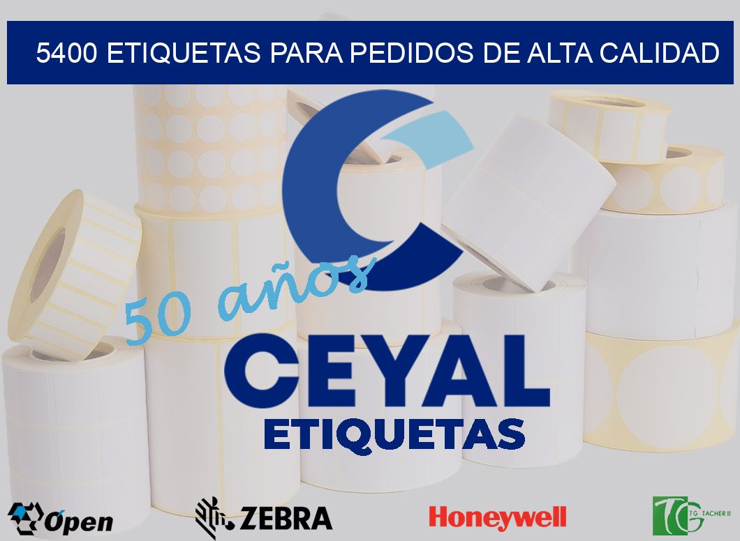 5400 ETIQUETAS PARA PEDIDOS DE ALTA CALIDAD