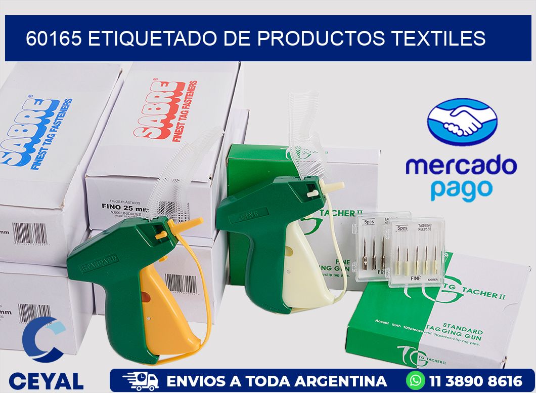 60165 ETIQUETADO DE PRODUCTOS TEXTILES