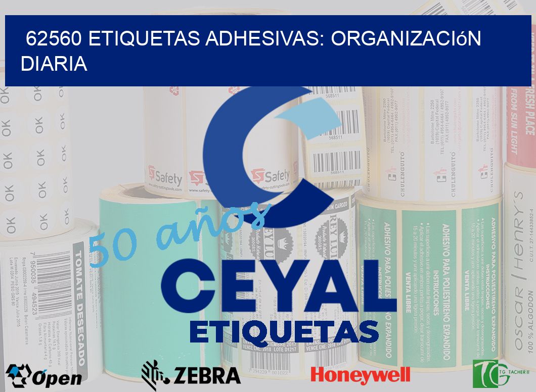 62560 Etiquetas Adhesivas: Organización Diaria