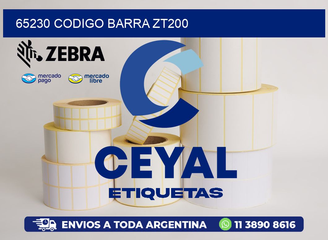 65230 CODIGO BARRA ZT200