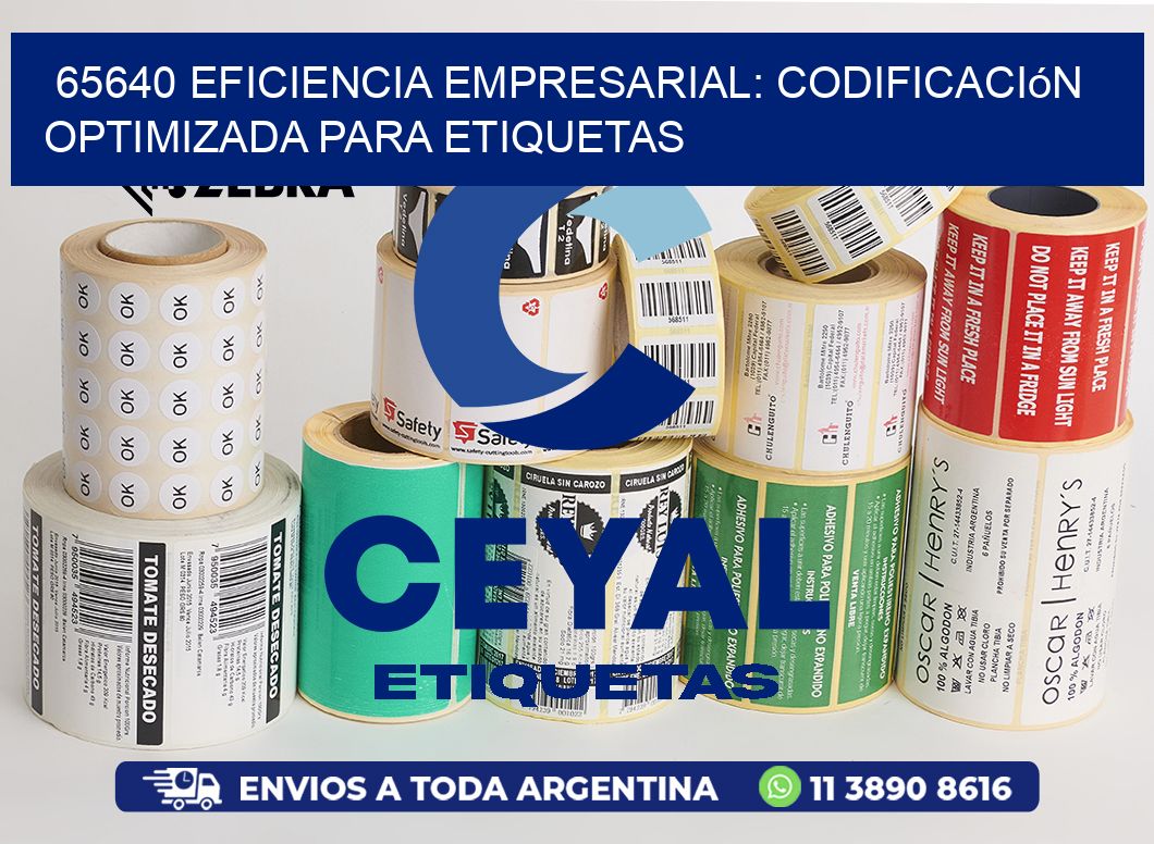 65640 Eficiencia Empresarial: Codificación Optimizada para Etiquetas