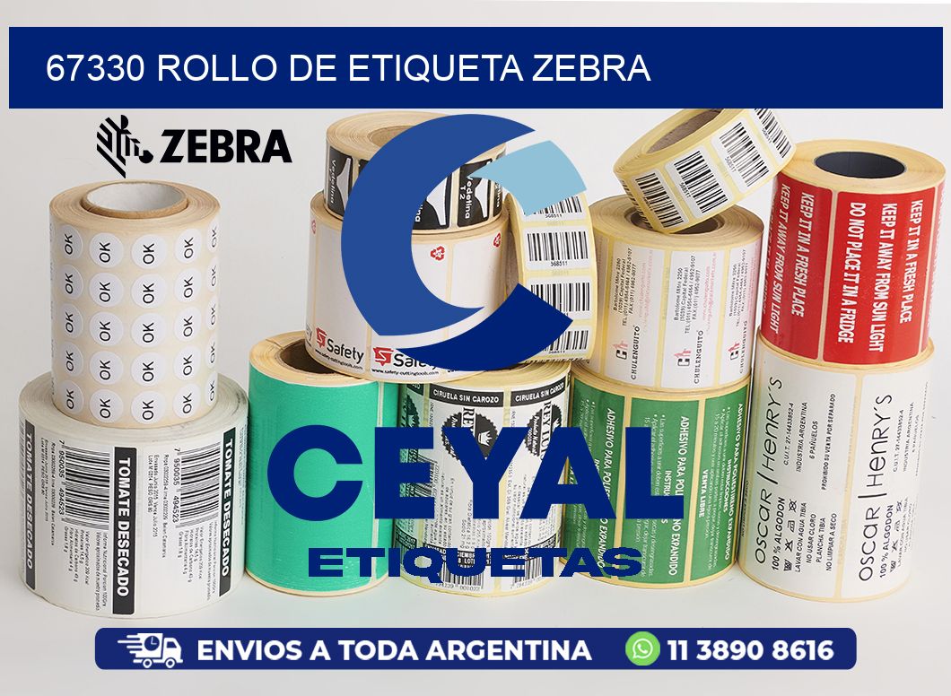 67330 ROLLO DE ETIQUETA ZEBRA