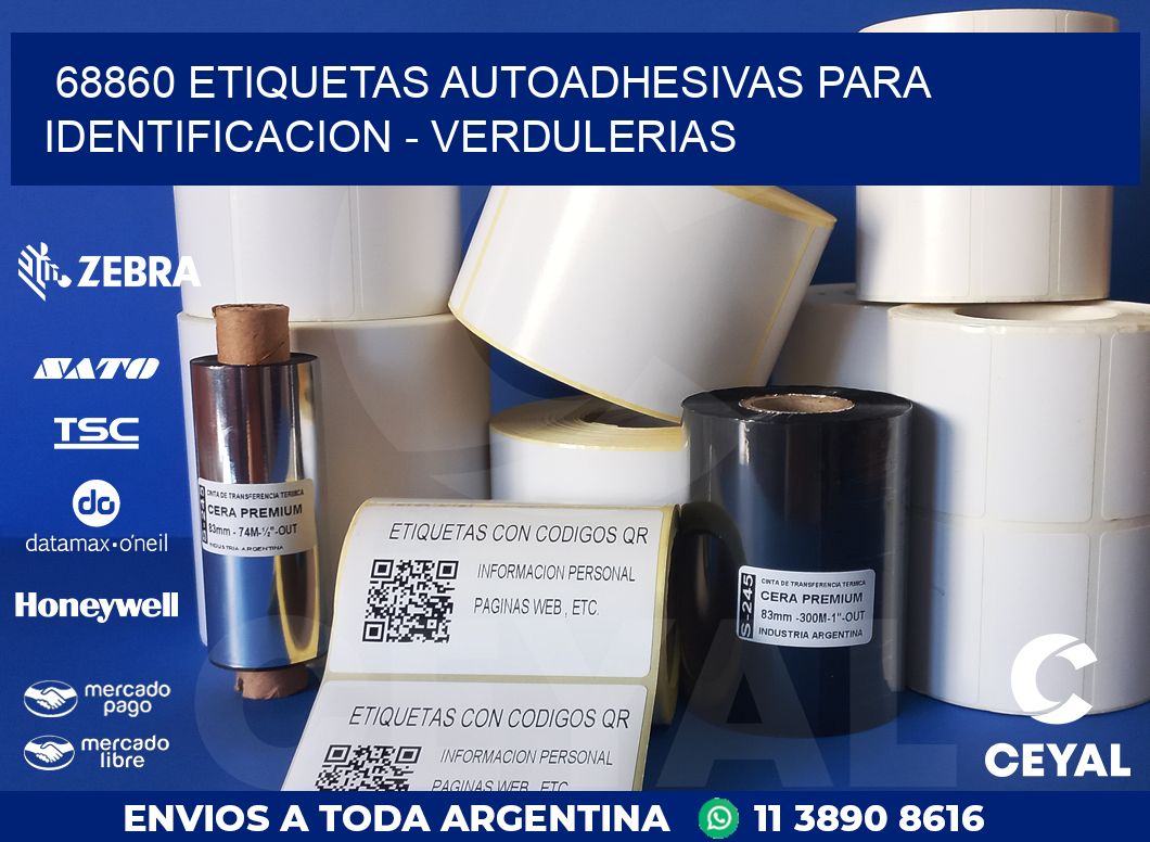 68860 ETIQUETAS AUTOADHESIVAS PARA IDENTIFICACION – VERDULERIAS