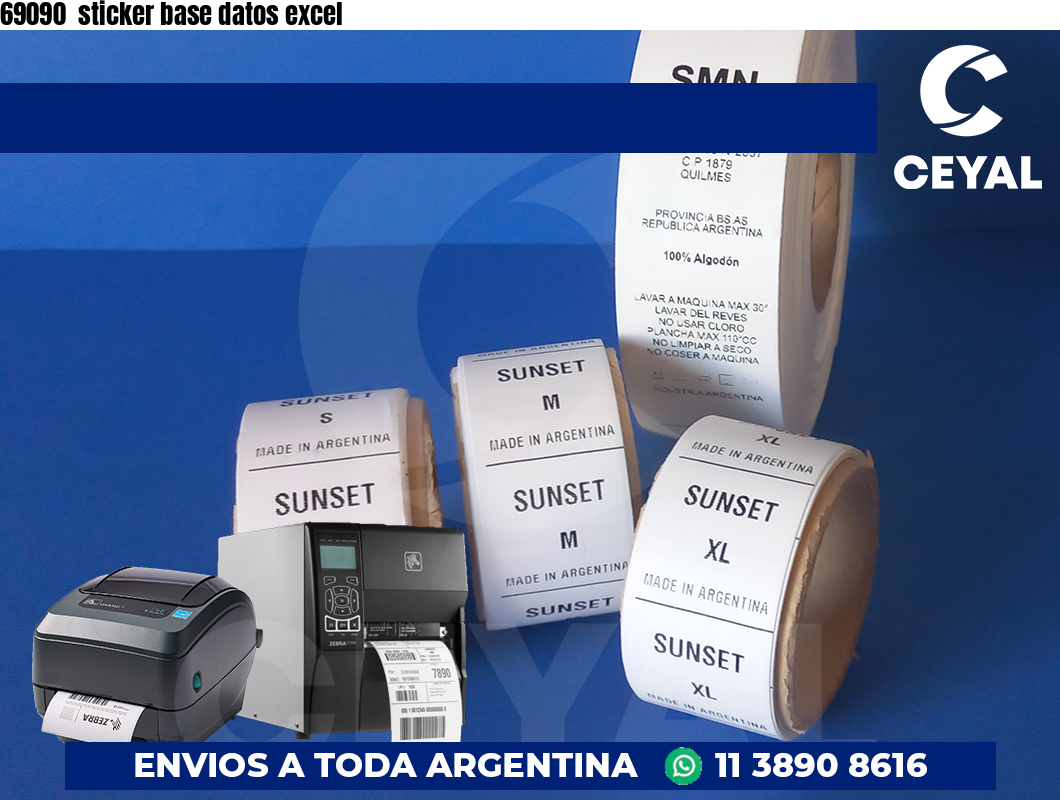 69090  sticker base datos excel
