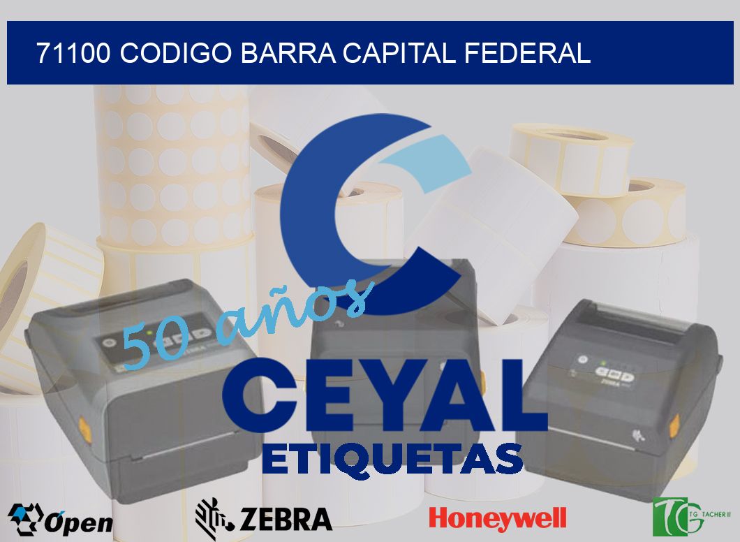 71100 CODIGO BARRA CAPITAL FEDERAL