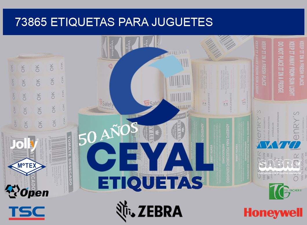 73865 etiquetas para juguetes